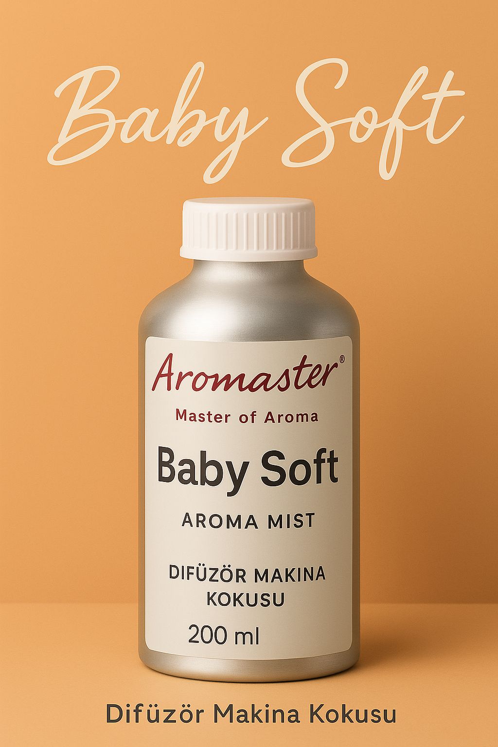 baby soft difüzör kokusu, bebek pudrası kokusu, yumuşak koku, bebek kokusu, 200 ml difüzör yağı, Aromaster baby soft